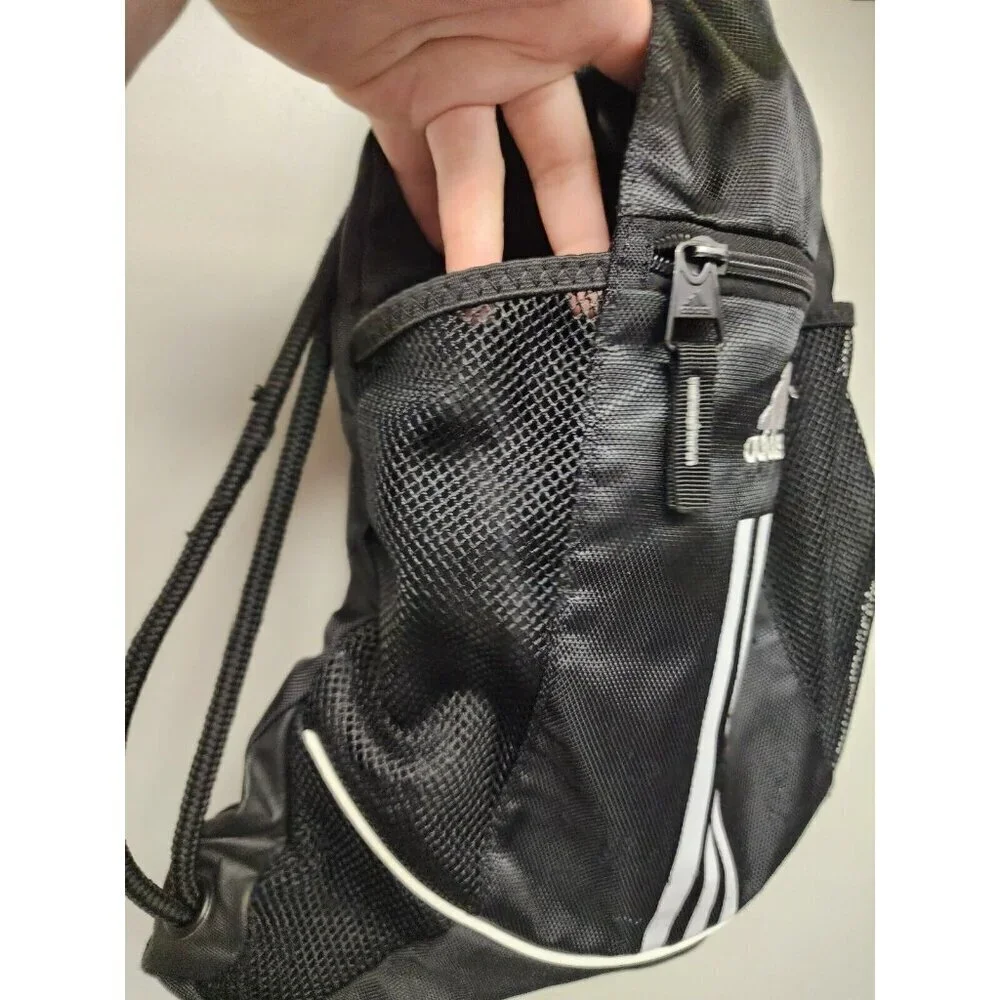 ADIDAS Alliance Sackpack 2012 Black/White Sports School Books Hiking Gym - Picture 6 of 7